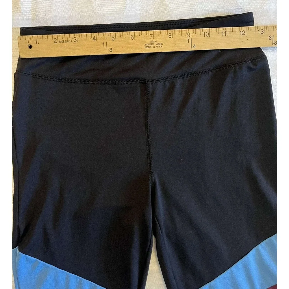 Flirtitude Women's M Cropped Leggings Athletic Black Blue Purple Pink